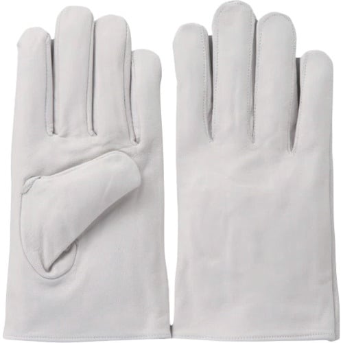 柏田 牛革クレスト手袋 丸指型(無地袋仕様) L