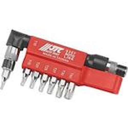 JTC 8PCS L型レンチ付スタービットセット