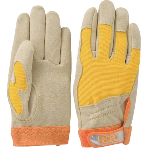 柏田 鹿革ウェ−ブカットグロ−ブ 甲メッシュ M