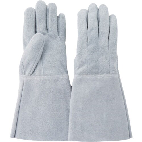 柏田 牛クレスト5本指熔手 裏出し(薄手) 白 L