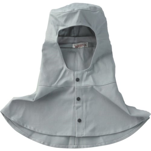 柏田 ウェルザ防炎頭巾(ツバ無し)グレー LL