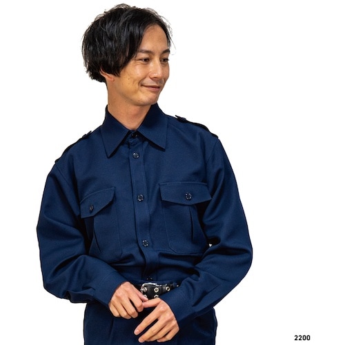 岡潮 警備シャツ2200(秋冬)ユニセックス 5L