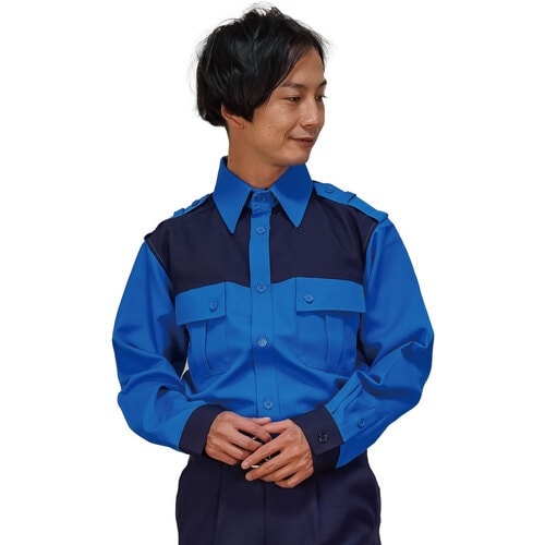 岡潮 警備シャツ2820(秋冬)ユニセックス 3L