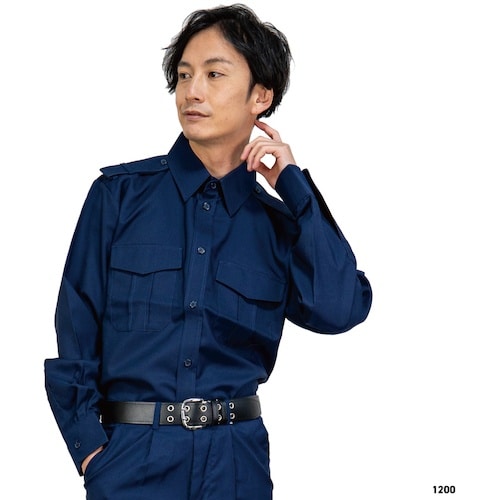 岡潮 警備シャツ1200(春夏秋)ユニセックス S