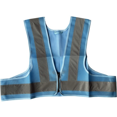 ミズケイ ファスナー安全ベストショート丈「爽メッシ