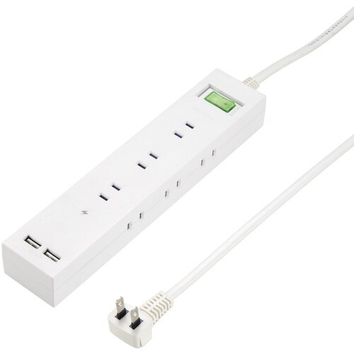 YAZAWA 3方向から挿せる9個口USBタップホ