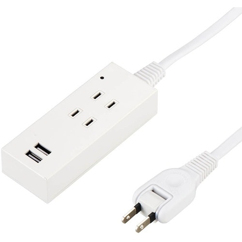 YAZAWA 雷ガード付2AC2USB2.1A2.