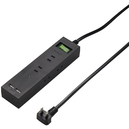 YAZAWA 3方向から挿せる6個口USBタップブ