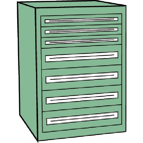 TRUSCO VE9S型中量キャビネット 880×