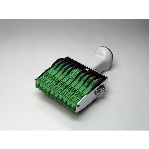 SANBY テクノタッチ回転印 欧文2号10連 明