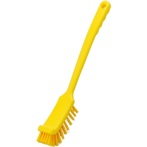 タカサゴ HPロングハンドルブラシ ハード 黄