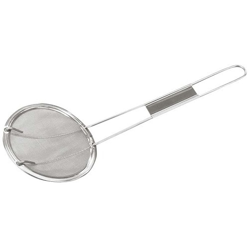 EBM ステンレス 平渕 丸型 カス揚 8cm 4