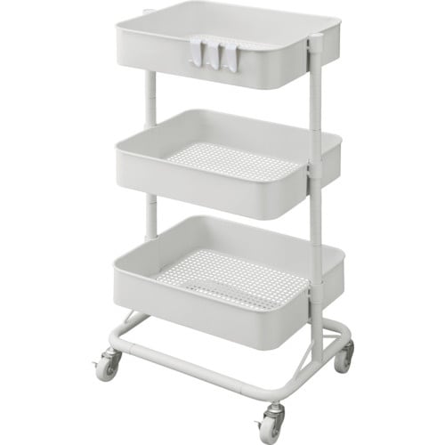 IRIS 100902 キッチンワゴン ホワイト