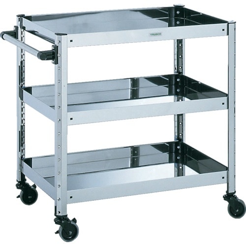 TRUSCO SUS304ステンレスワゴン W77