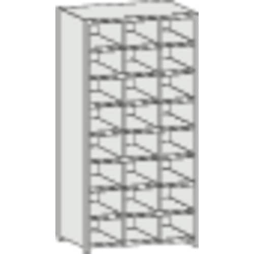 TRUSCO スチール製区分棚 KB型 コボレ止め