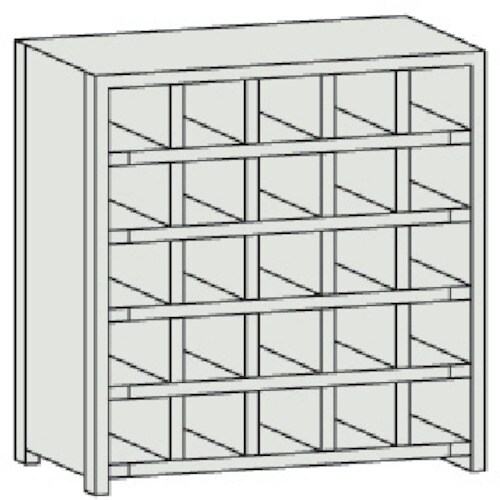 TRUSCO スチール製区分棚 KA型 コボレ止め