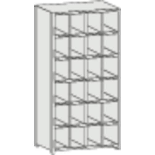 TRUSCO スチール製区分棚 KB型 コボレ止め