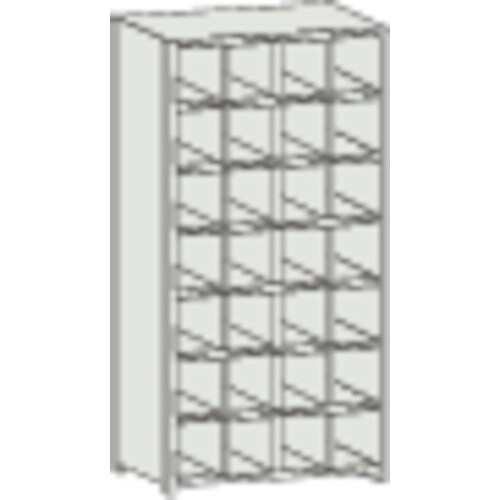 TRUSCO スチール製区分棚 KB型 コボレ止め