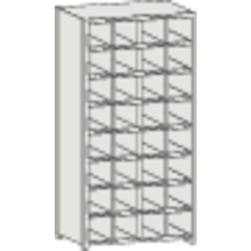 TRUSCO スチール製区分棚 KB型 コボレ止め