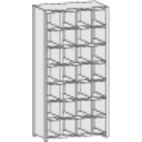 TRUSCO スチール製区分棚 KA型 コボレ止め