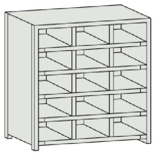 TRUSCO スチール製区分棚 KB型 コボレ止め