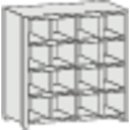 TRUSCO スチール製区分棚 KA型 コボレ止め