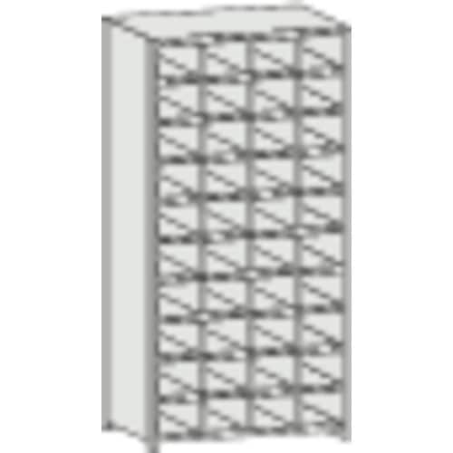 TRUSCO スチール製区分棚 KB型 コボレ止め