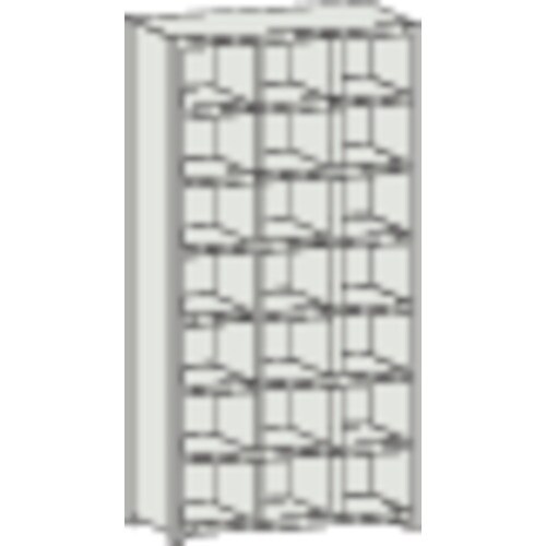 TRUSCO スチール製区分棚 KC型 コボレ止め