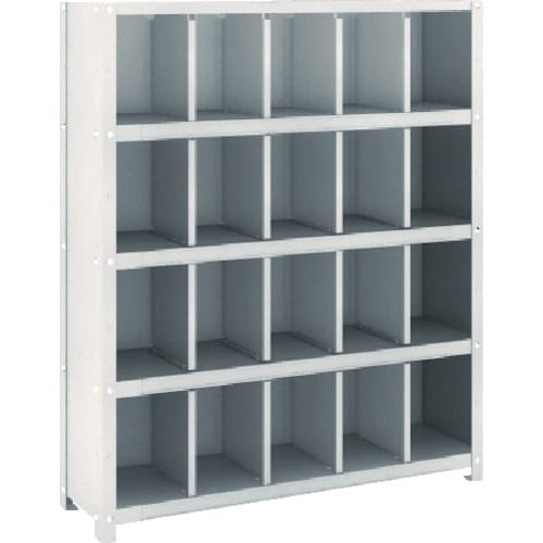 TRUSCO スチール製区分棚 KC型 コボレ止め