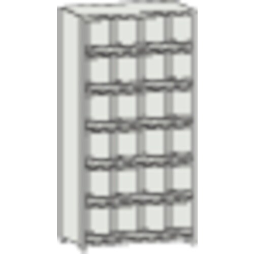 TRUSCO スチール製区分棚 KC−M型 前当り