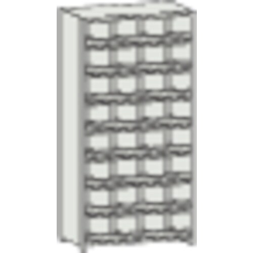 TRUSCO スチール製区分棚 KC−M型 前当り