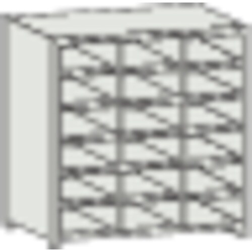 TRUSCO スチール製区分棚 KB型 コボレ止め