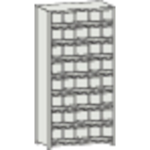 TRUSCO スチール製区分棚 KC−M型 前当り