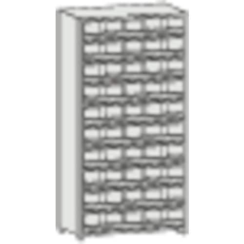 TRUSCO スチール製区分棚 KC−M型 前当り