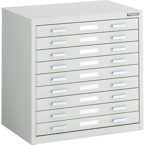 TRUSCO マップケース スチール A3X9段