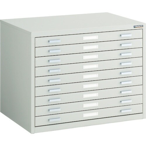 TRUSCO マップケース スチール A2X9段