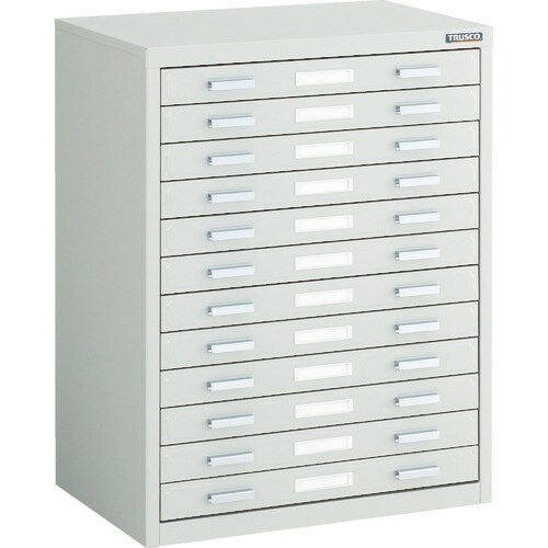 TRUSCO マップケース スチール A3X12段