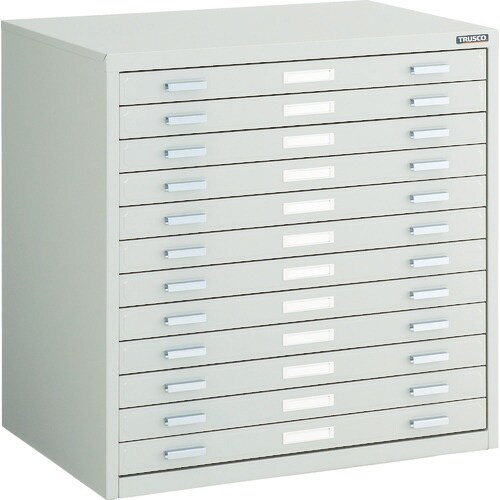 TRUSCO マップケース スチール A2X12段