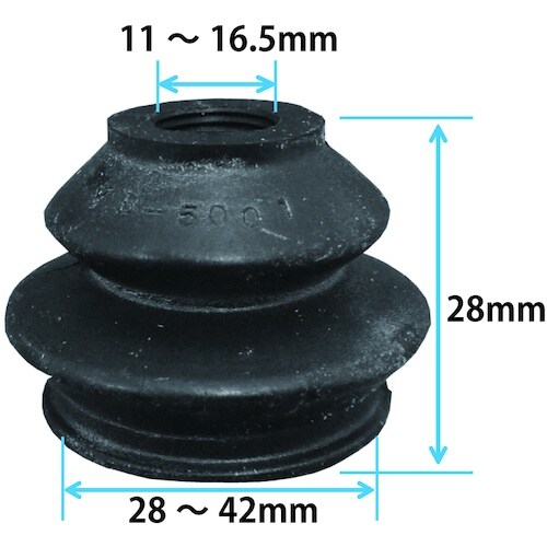 JTC 汎用ボールジョイントブーツ 2個入り
