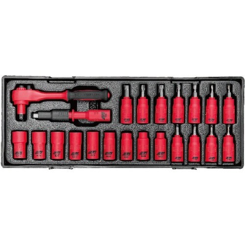 JTC 6.3mm 22PCS 絶縁ソケットセット