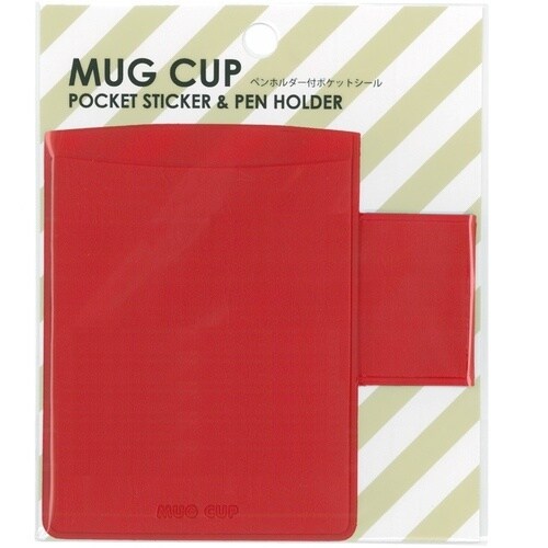 ナカバヤシ マグポケットシール レッド