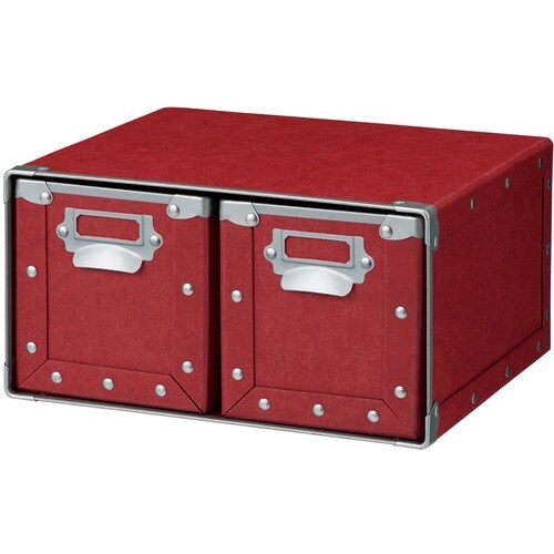 ナカバヤシ CDケース2列 レッド