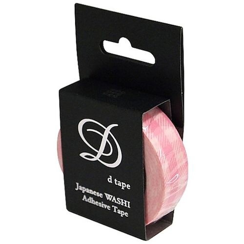 ナカバヤシ デコテープ/チェック/15mm/ライト