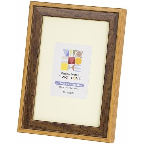 ナカバヤシ ツートン フォトフレーム L・チェキ