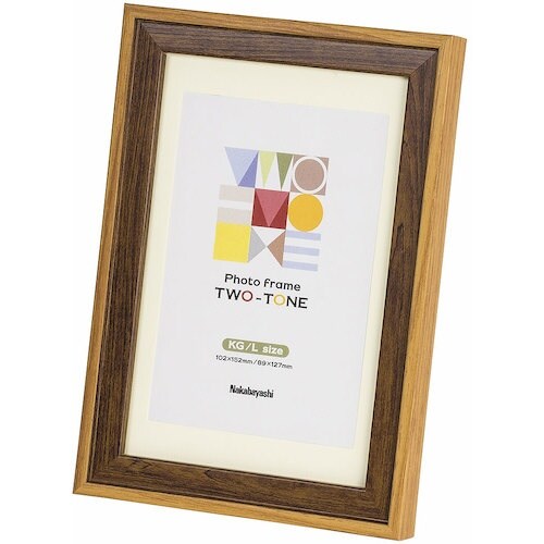 ナカバヤシ ツートン フォトフレーム KG・L ブ