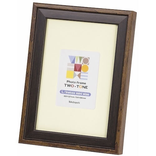 ナカバヤシ ツートン フォトフレーム L・チェキ