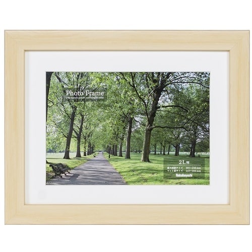 ナカバヤシ 樹脂製写真額 2L/ナチュラル