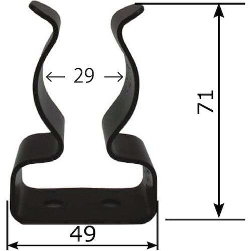 IWA 消防車両艤装部品 キャッチ式取付金具 ブラ
