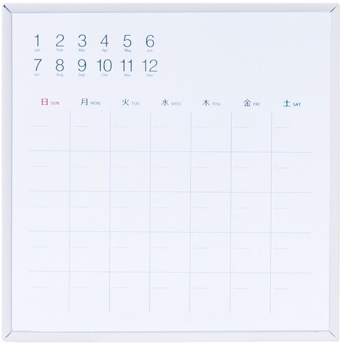 ナカバヤシ プラスチックずっとカレンダーボード19