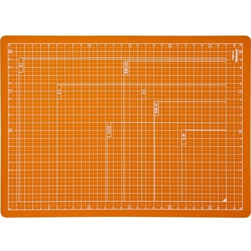 ナカバヤシ 折りたたみカッティングマットA4 オレ
